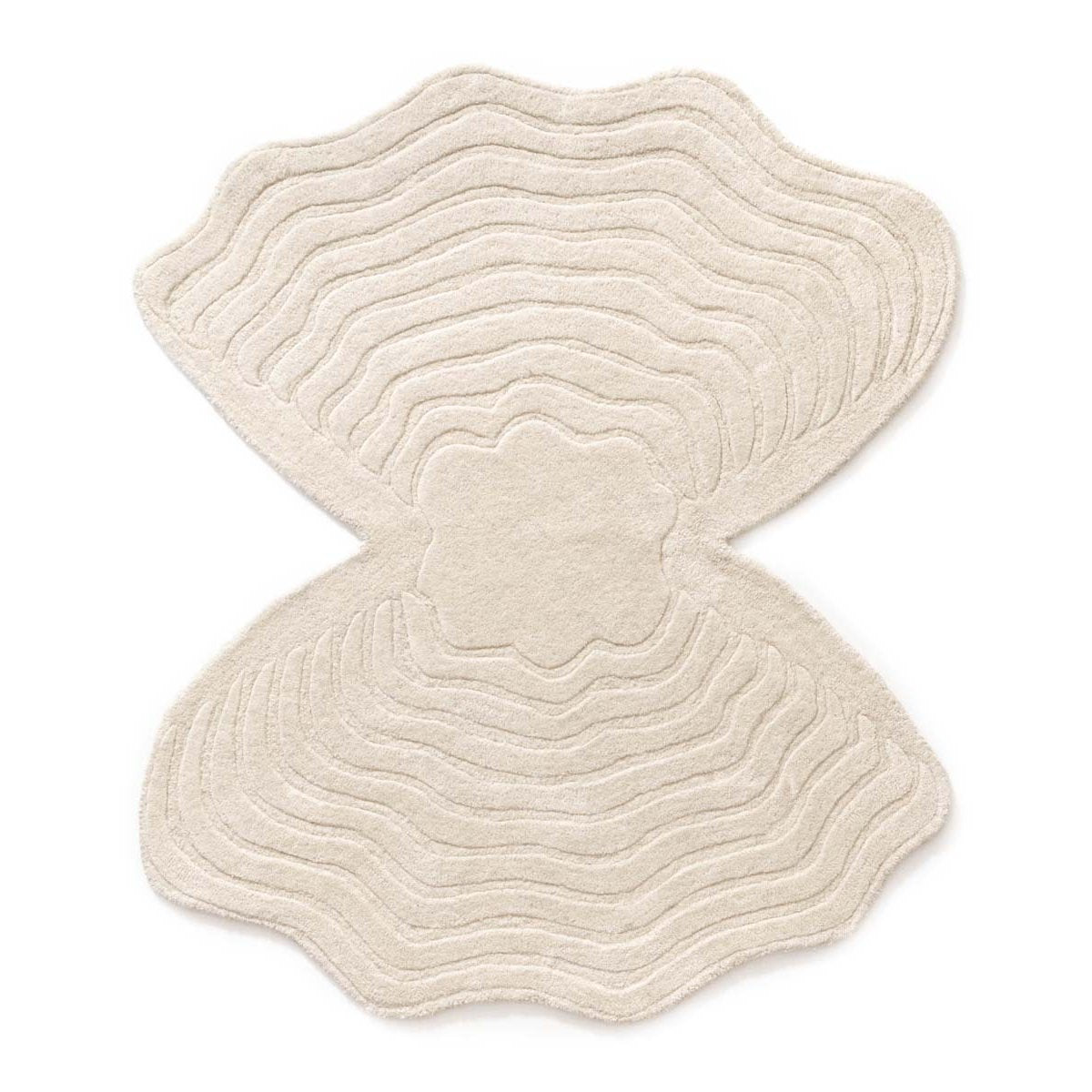 Nordic Weavers Organisch design vloerkleed - Balans Oyster ivoor -