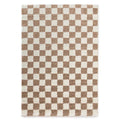 Boho&me Checkerboard vloerkleed - Check ivoor|beige - 100x200 cm