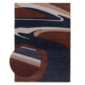 Nordic Weavers Modern vloerkleed - Skulptur Canyon rood|blauw -