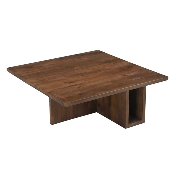 Giga Meubel - Salontafel Vierkant Donkerbruin Hout - 85cm - Onni
