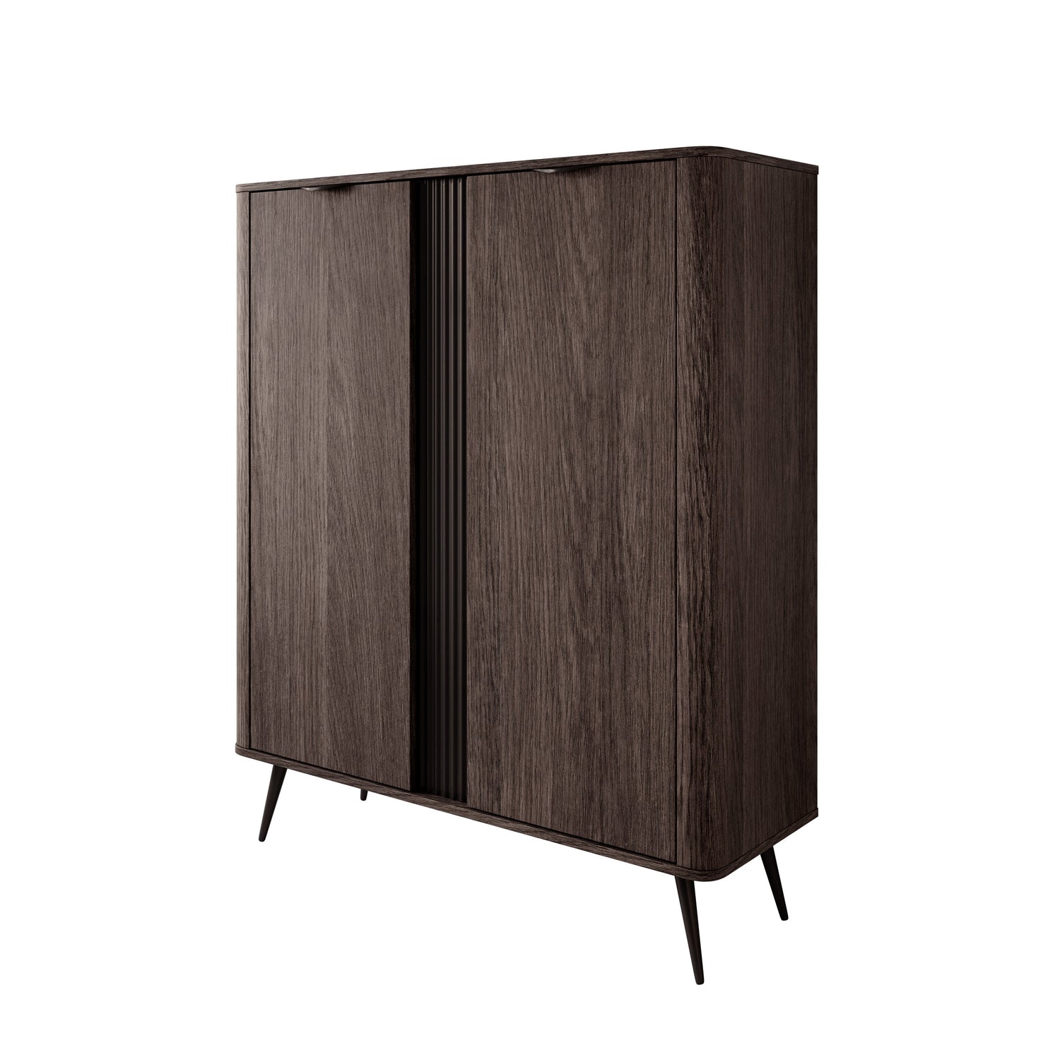 Meubella - Victoria - Dressoir - Donker eiken - 113x38x134 cm