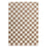 Boho&me Checkerboard vloerkleed - Check ivoor|beige - 240x340 cm