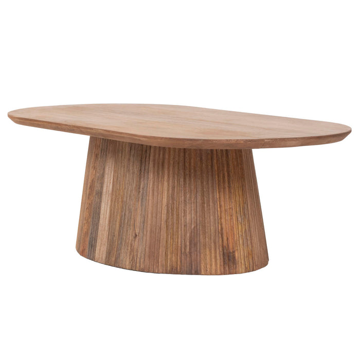 Giga Meubel - Salontafel Ovaal Naturel Hout - 120x60x38cm - Salvador