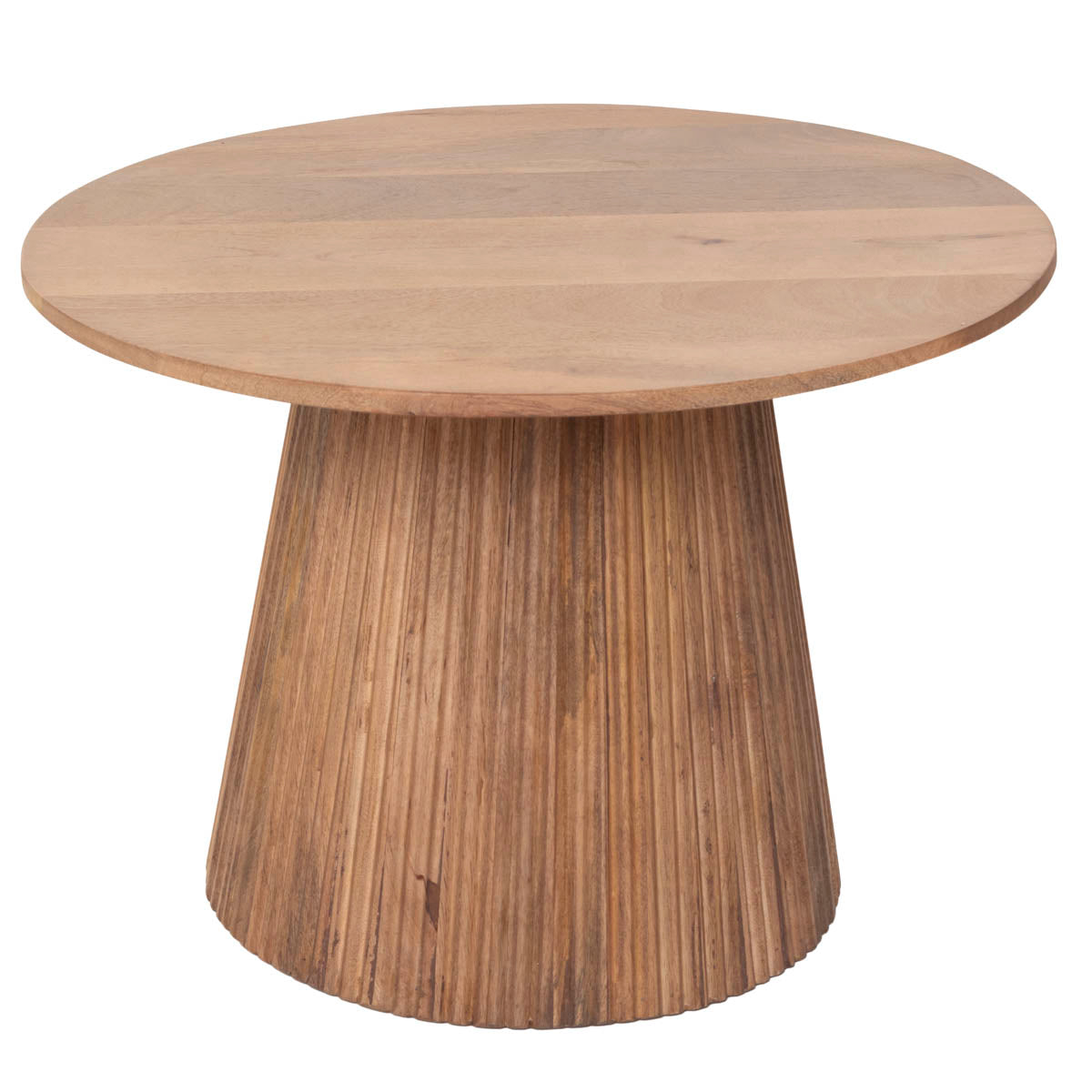 Giga Meubel - Salontafel Rond Naturel Hout - 60x60x41cm - Salvador