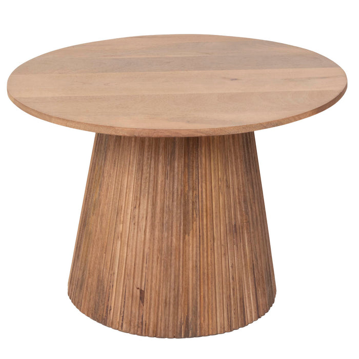 Giga Meubel - Salontafel Rond Naturel Hout - 60x60x41cm - Salvador