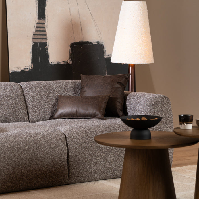 Bronx71 2,5-zits bank Maine bouclé stof bruin|grijs