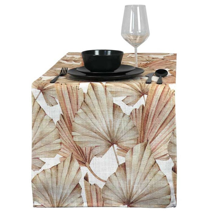 Unique Living | Tafelloper Linnen Print 45x150cm dessin 4