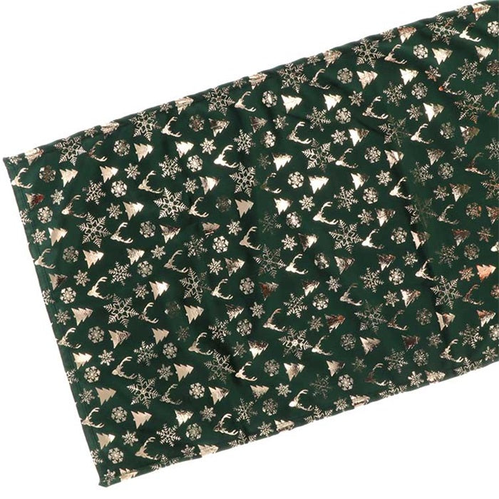 Unique Living | Tafelloper Bernt 45x150cm dark green