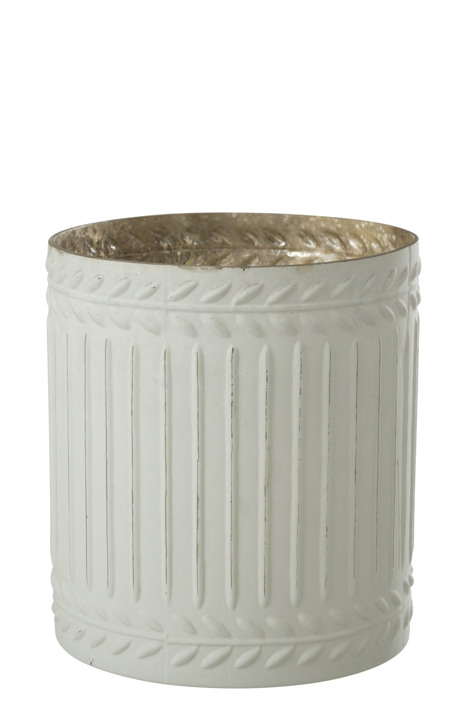 J-line - Kaarshouder Ezy Glas Wit Extra Large - 20x20x23cm