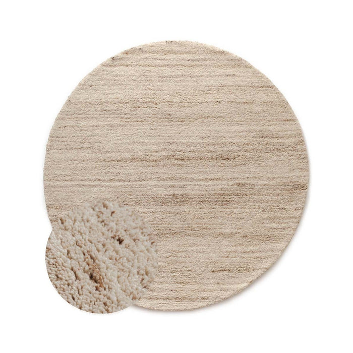 Nordic Weavers Rond berber vloerkleed - Nomad beige - 300 cm