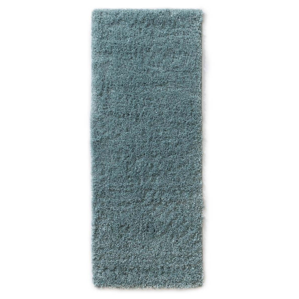 Tapeso Hoogpolige loper - Cozy Shaggy lichtblauw - 80x200 cm
