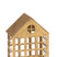 J-line - Kaarshouder Huis Delta Ijzer Goud - 22.5x15x28cm