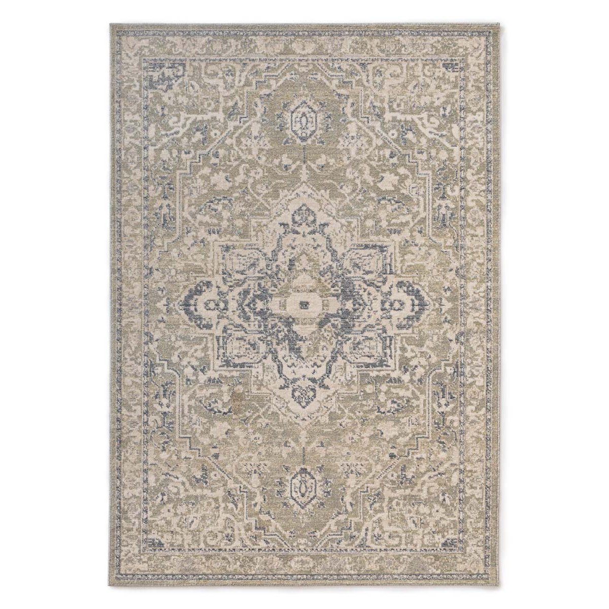 Tapeso Vintage vloerkleed - Classic Marjorie groen - 120x170 cm