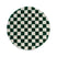 Boho&me Rond checkerboard vloerkleed - Check ivoor|jade - 300 cm