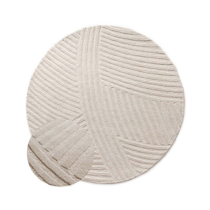 Nordic Weavers Design vloerkleed rond - Balans Field ivoor - 200 cm