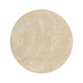 Tapeso Wasbaar vloerkleed rond - Softwash crème - 80 cm