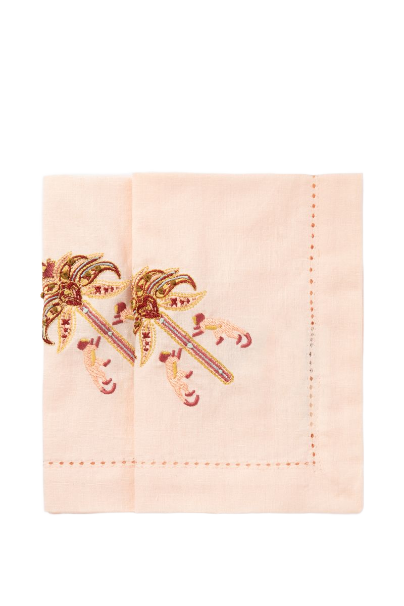 Sissy-Boy Set van 2 servetten met palmboom-2st.