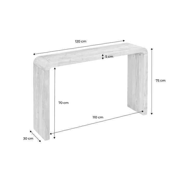sweeek - Sidetable van acaciahout