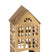 J-line - Kaarshouder Huis Kappa Ijzer Goud - 17.5x17x32.5cm