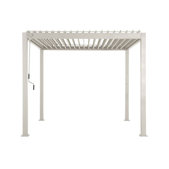 sweeek - Pergola met lamellendak, 3x3m, verstelbare lamellen V2
