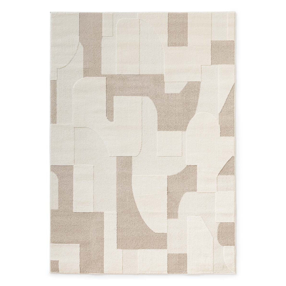 Nordic Weavers Japandi vloerkleed - Ridge Elv crème|beige - 160x230 cm