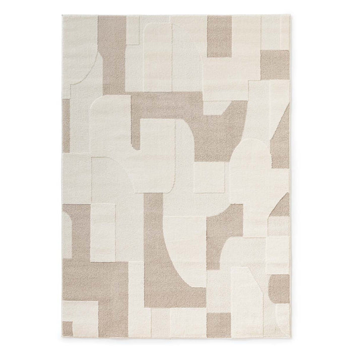 Nordic Weavers Japandi vloerkleed - Ridge Elv crème|beige - 120x170 cm