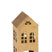 J-line - Kaarshouder Huis Alpha Ijzer Goud - 15x14.5x28cm