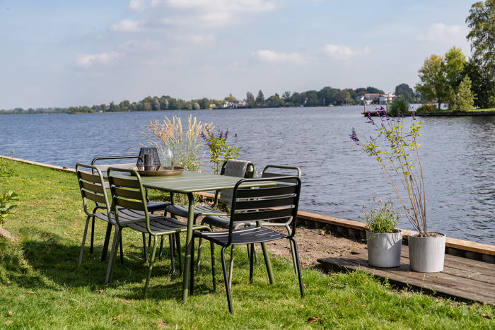 Metalen tuistoel Max XXL muisgrijs