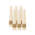 Spaas Geribde Dinerkaars - 23|240mm - Ivoor - 10u - Set van 9