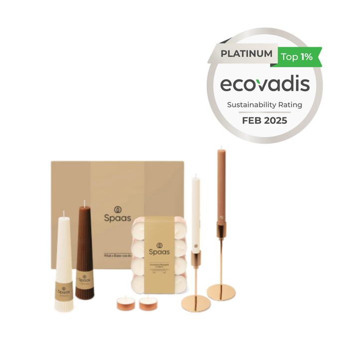 Spaas Iconic Cadeaupakket Geurloze Kaarsen Nature’s Harmony