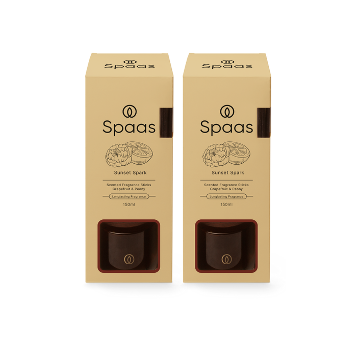 Spaas Iconic Geurstokjes - Sunset Spark - 150ml - 2 stuks