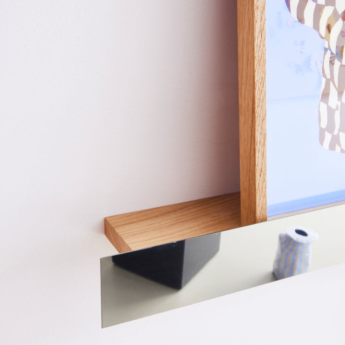 Paper Collective Gallery Wandplank B 80 cm - Polished Stainless Steel