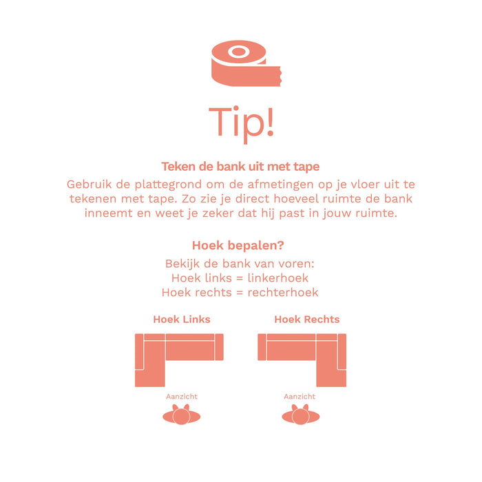 FÉST Dot Hoekbank met Chaise Longue  - Steelcut Quartet / Purple