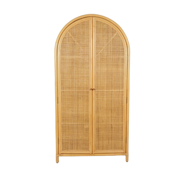 sweeek - Boheemse kinderkast van naturel rotan en vlechtwerk