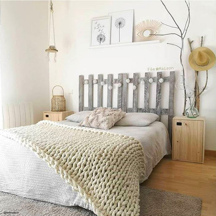 Calicosy - Meuble 1 porte avec 1 étagère réglable - H53,5 cm - Hout