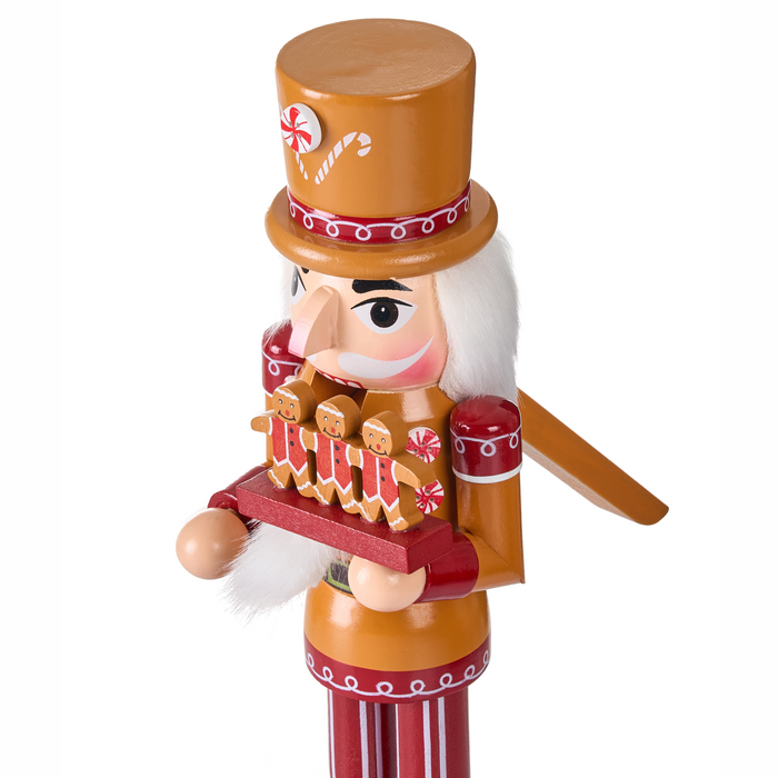 Beliani-GRANSJON-Decoratie figuur set van 2-Rood|Oranje-Dennenhout