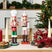 Beliani - BODSJON - Decoratie figuur set van 2 - Rood|Wit - Dennenhout
