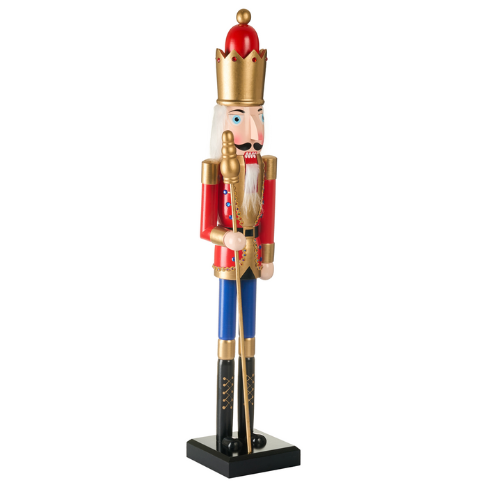 Beliani - MALARAN - Decoratief figuur - Rood - Dennenhout