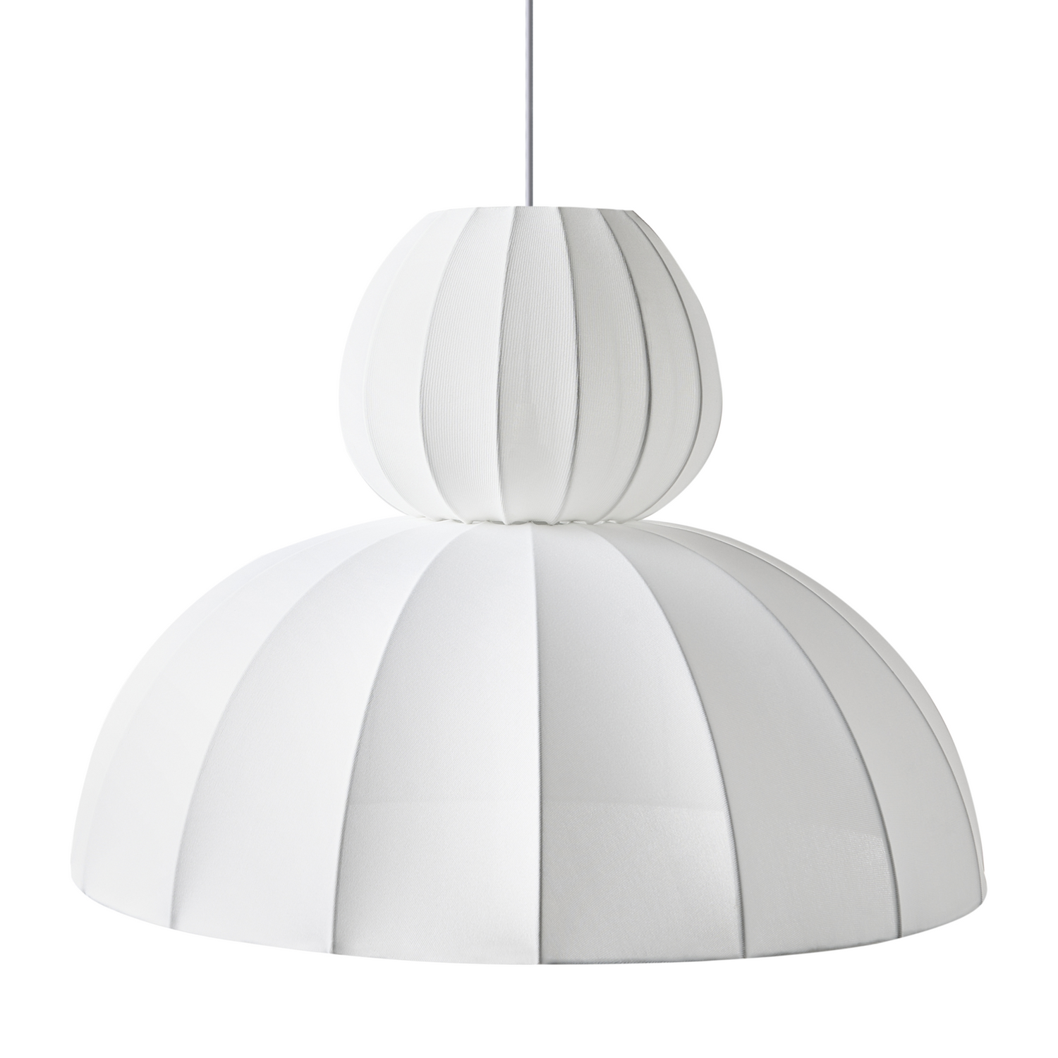 Beliani - GOELETTE - Hanglamp - Wit - Kunstzijde