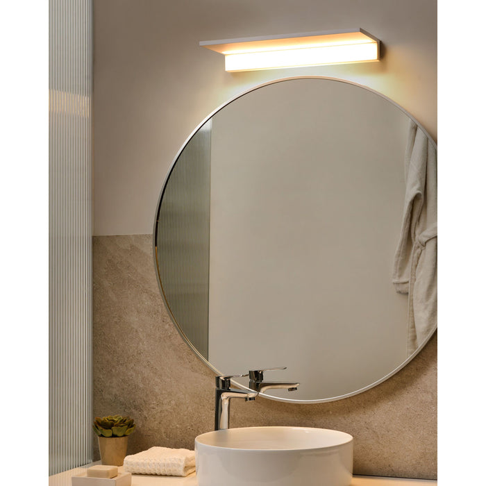 Beliani - FERREIRA - Foto- en spiegellamp - Wit - Metaal