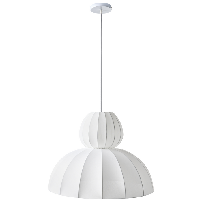 Beliani - GOELETTE - Hanglamp - Wit - Kunstzijde