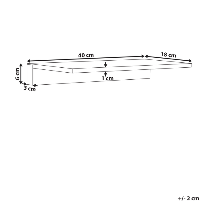 Beliani - FERREIRA - Foto- en spiegellamp - Wit - Metaal