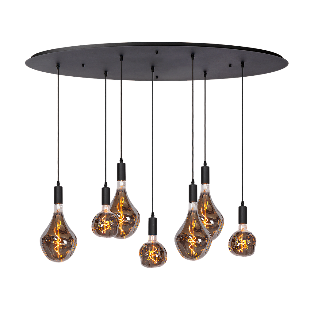 Atmooz Yoki 7 Hanglamp – Zwart – 125x55cm – Neo & Evo – E27