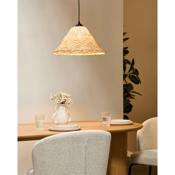 Beliani - GUAMANI - Hanglamp - Naturel - Rotan|Bamboe