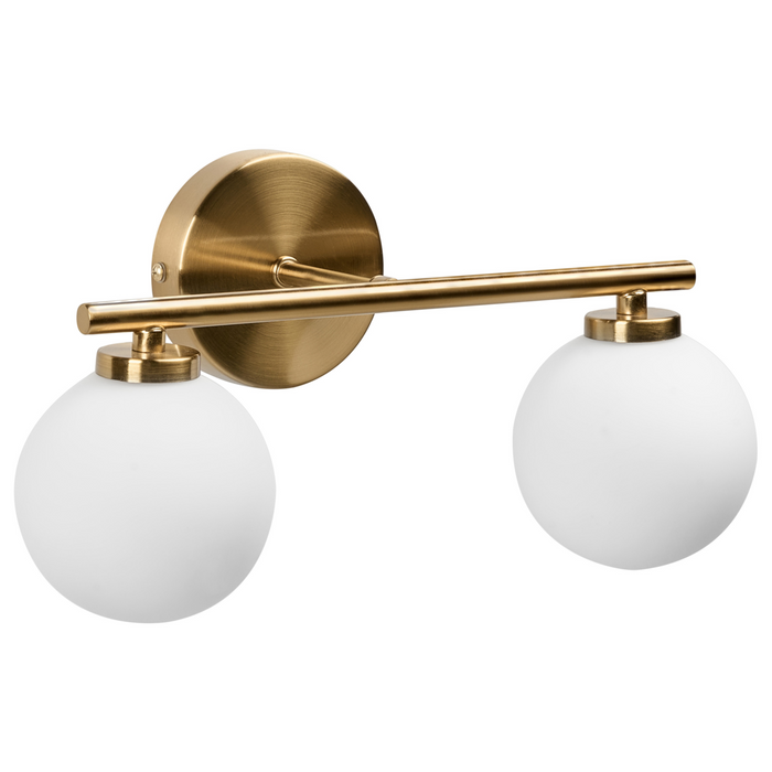 Beliani - GIJOU - Wandlamp met 2 lampen - Messing - Aluminium