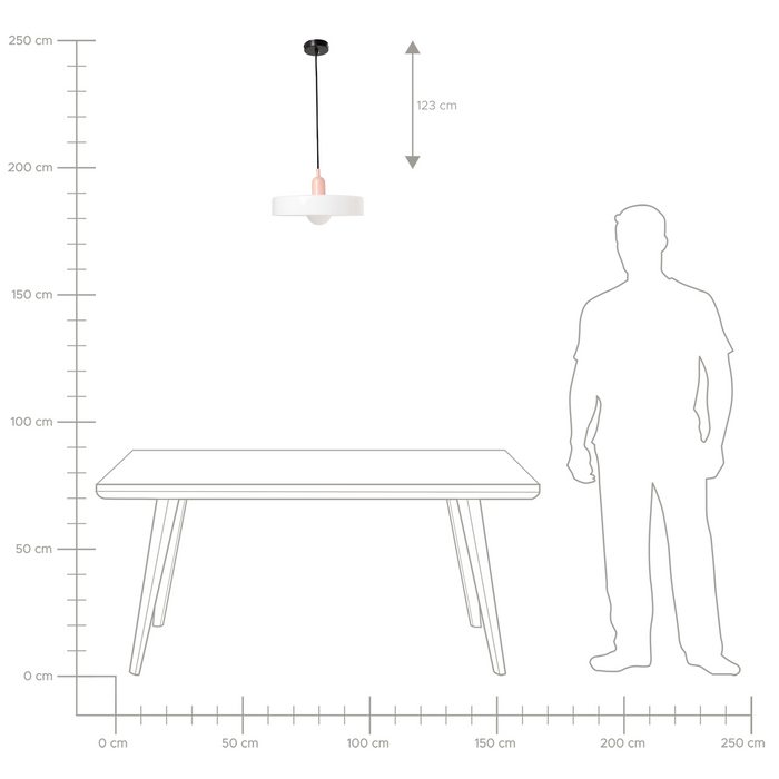 Beliani - PAALA - Hanglamp - Wit - Glas