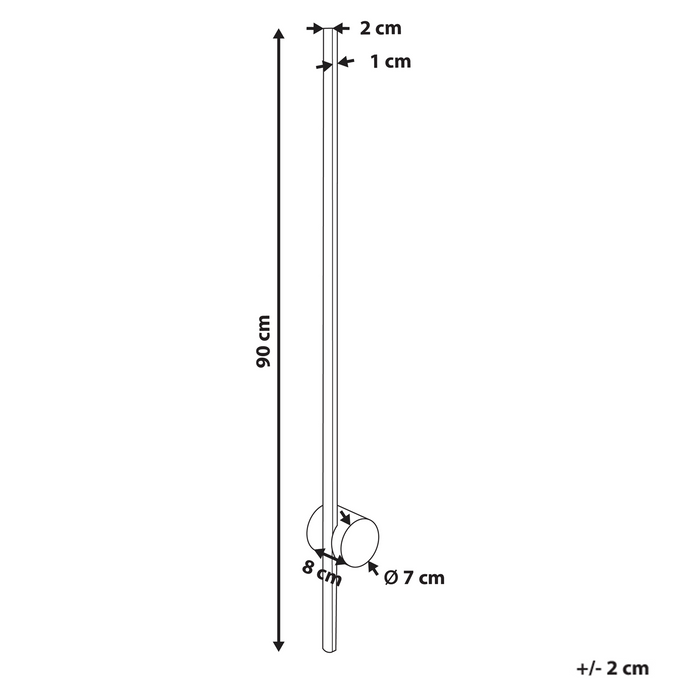 Beliani - INGENIO - Wandlamp LED - Goud - Aluminium|IJzer