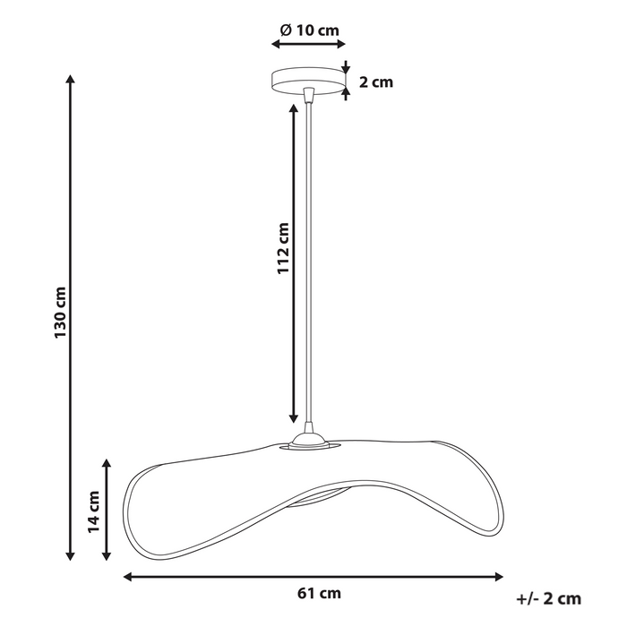 Beliani - CIBUCO - Hanglamp - Naturel - Jute