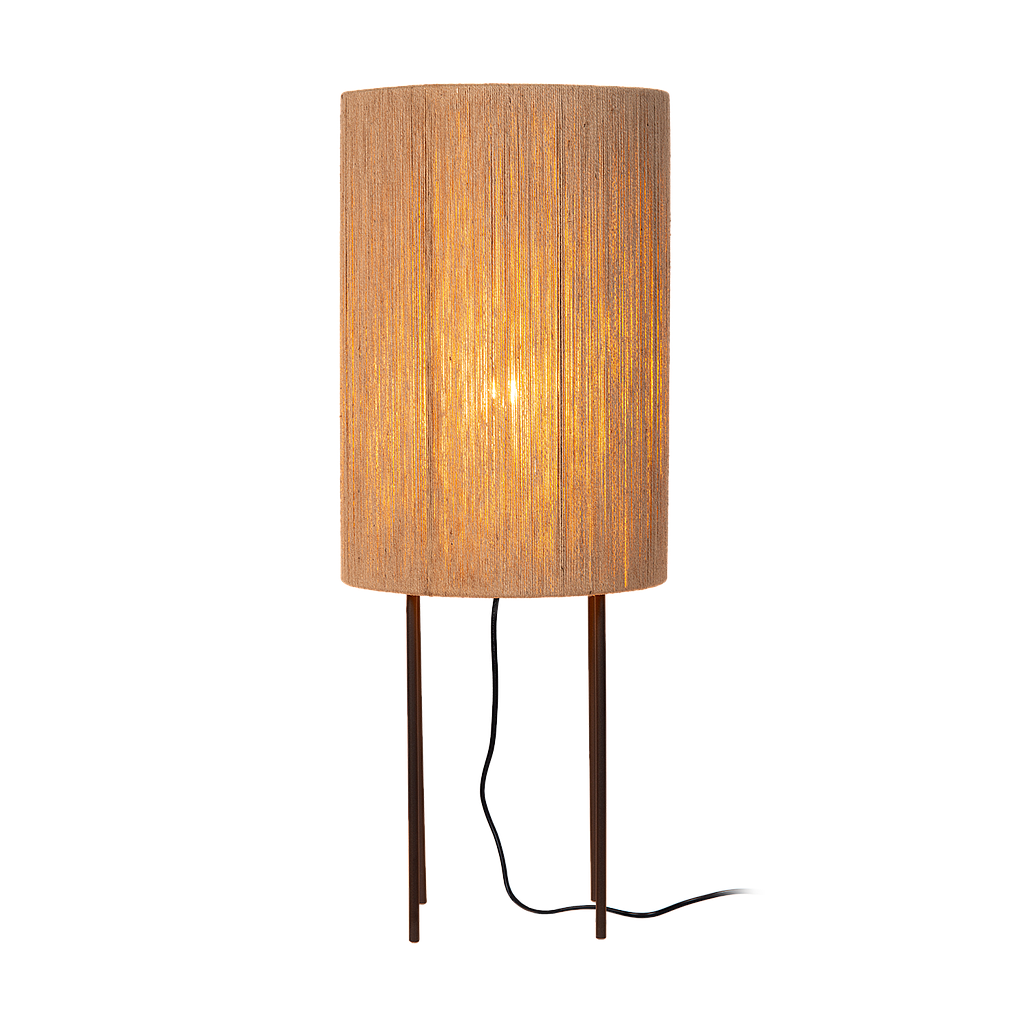 Atmooz Sintra Vloerlamp – Zwart|Jute – Ø30x78cm – E27