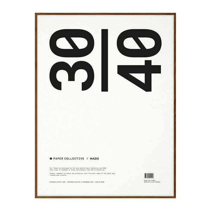 Paper Collective Frame Lijst 30 x 40 cm - Dark Oak